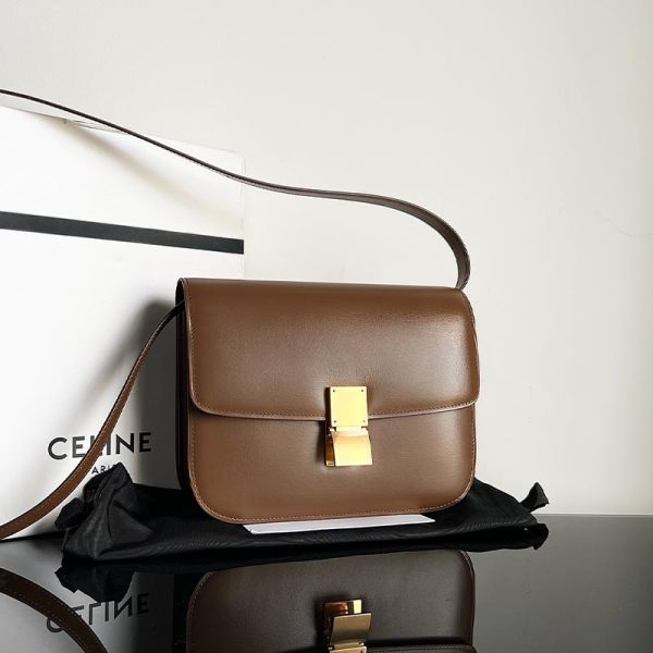 Celine Classic Box medium brown (1)
